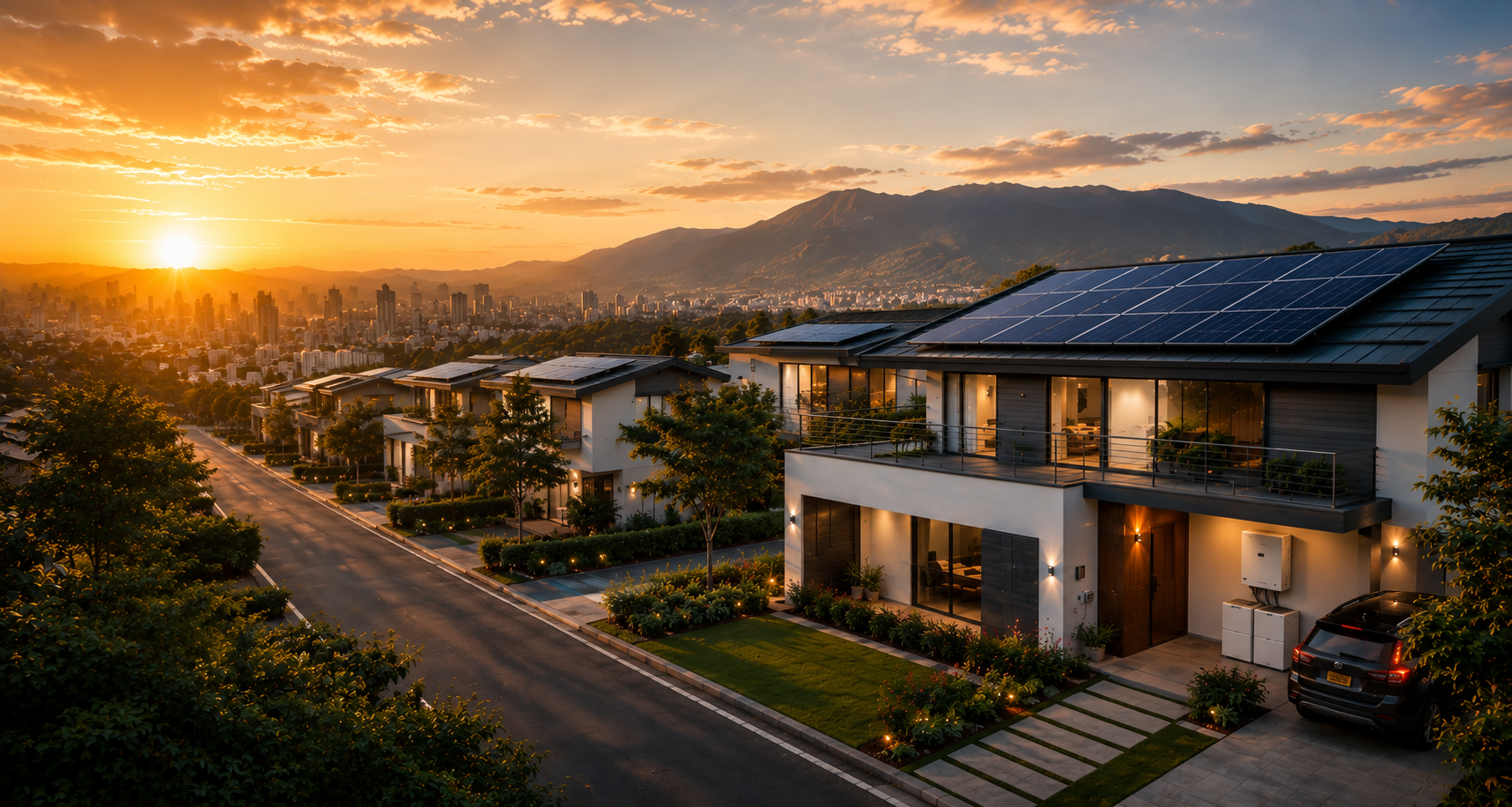 Viviendas urbanas con energía solar y almacenamiento en Bucaramanga
